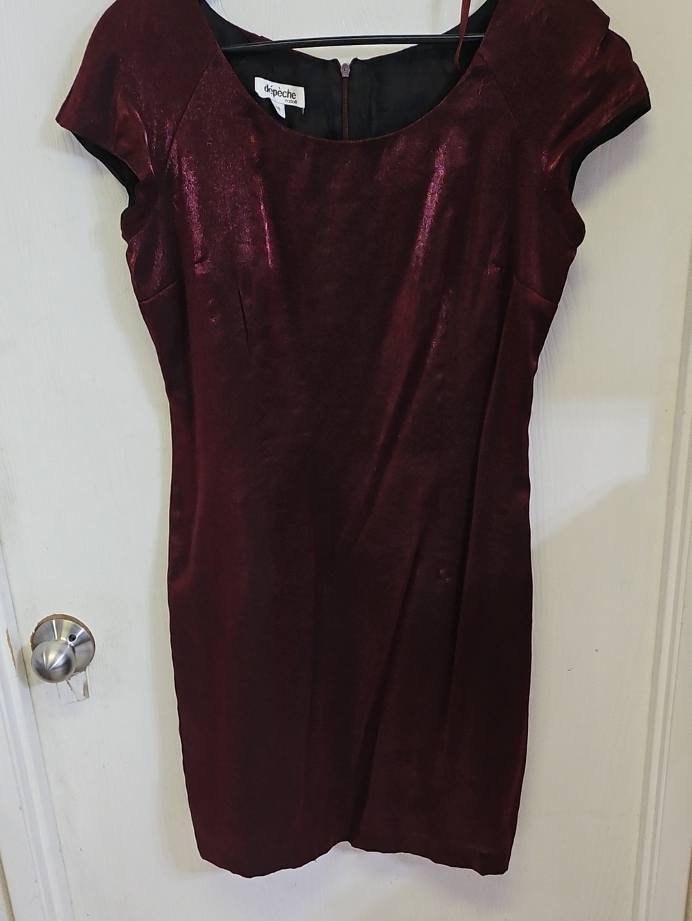Depeche Mode Sleeveless Burgundy Dress Size 10